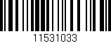 Código de barras (EAN, GTIN, SKU, ISBN): '11531033'