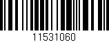 Código de barras (EAN, GTIN, SKU, ISBN): '11531060'