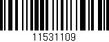 Código de barras (EAN, GTIN, SKU, ISBN): '11531109'