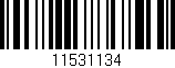 Código de barras (EAN, GTIN, SKU, ISBN): '11531134'
