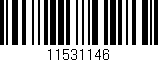 Código de barras (EAN, GTIN, SKU, ISBN): '11531146'