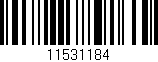 Código de barras (EAN, GTIN, SKU, ISBN): '11531184'