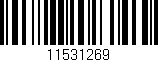 Código de barras (EAN, GTIN, SKU, ISBN): '11531269'