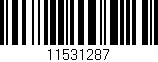 Código de barras (EAN, GTIN, SKU, ISBN): '11531287'