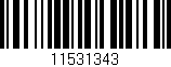 Código de barras (EAN, GTIN, SKU, ISBN): '11531343'