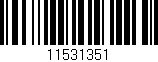 Código de barras (EAN, GTIN, SKU, ISBN): '11531351'