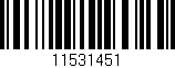 Código de barras (EAN, GTIN, SKU, ISBN): '11531451'