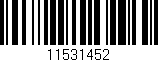 Código de barras (EAN, GTIN, SKU, ISBN): '11531452'