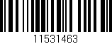 Código de barras (EAN, GTIN, SKU, ISBN): '11531463'