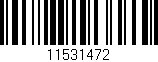 Código de barras (EAN, GTIN, SKU, ISBN): '11531472'