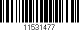 Código de barras (EAN, GTIN, SKU, ISBN): '11531477'