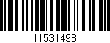 Código de barras (EAN, GTIN, SKU, ISBN): '11531498'
