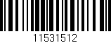 Código de barras (EAN, GTIN, SKU, ISBN): '11531512'