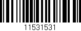Código de barras (EAN, GTIN, SKU, ISBN): '11531531'