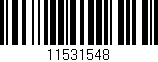 Código de barras (EAN, GTIN, SKU, ISBN): '11531548'