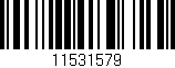 Código de barras (EAN, GTIN, SKU, ISBN): '11531579'