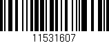 Código de barras (EAN, GTIN, SKU, ISBN): '11531607'