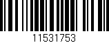 Código de barras (EAN, GTIN, SKU, ISBN): '11531753'