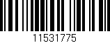 Código de barras (EAN, GTIN, SKU, ISBN): '11531775'