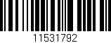 Código de barras (EAN, GTIN, SKU, ISBN): '11531792'