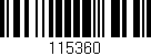 Código de barras (EAN, GTIN, SKU, ISBN): '115360'