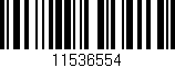 Código de barras (EAN, GTIN, SKU, ISBN): '11536554'
