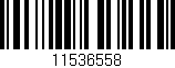Código de barras (EAN, GTIN, SKU, ISBN): '11536558'