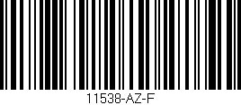 Código de barras (EAN, GTIN, SKU, ISBN): '11538-AZ-F'