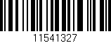 Código de barras (EAN, GTIN, SKU, ISBN): '11541327'