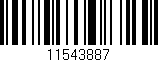 Código de barras (EAN, GTIN, SKU, ISBN): '11543887'
