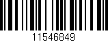 Código de barras (EAN, GTIN, SKU, ISBN): '11546849'