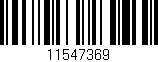 Código de barras (EAN, GTIN, SKU, ISBN): '11547369'