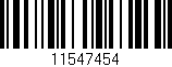 Código de barras (EAN, GTIN, SKU, ISBN): '11547454'