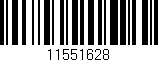 Código de barras (EAN, GTIN, SKU, ISBN): '11551628'