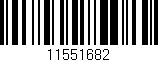 Código de barras (EAN, GTIN, SKU, ISBN): '11551682'