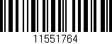 Código de barras (EAN, GTIN, SKU, ISBN): '11551764'