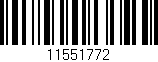 Código de barras (EAN, GTIN, SKU, ISBN): '11551772'