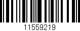 Código de barras (EAN, GTIN, SKU, ISBN): '11559219'