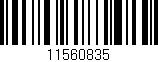 Código de barras (EAN, GTIN, SKU, ISBN): '11560835'