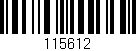 Código de barras (EAN, GTIN, SKU, ISBN): '115612'