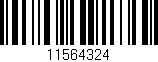 Código de barras (EAN, GTIN, SKU, ISBN): '11564324'
