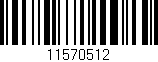 Código de barras (EAN, GTIN, SKU, ISBN): '11570512'