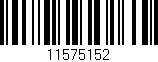 Código de barras (EAN, GTIN, SKU, ISBN): '11575152'