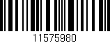 Código de barras (EAN, GTIN, SKU, ISBN): '11575980'