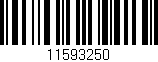 Código de barras (EAN, GTIN, SKU, ISBN): '11593250'