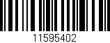 Código de barras (EAN, GTIN, SKU, ISBN): '11595402'