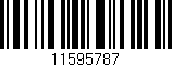 Código de barras (EAN, GTIN, SKU, ISBN): '11595787'