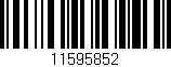 Código de barras (EAN, GTIN, SKU, ISBN): '11595852'
