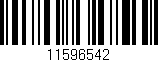 Código de barras (EAN, GTIN, SKU, ISBN): '11596542'