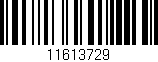 Código de barras (EAN, GTIN, SKU, ISBN): '11613729'